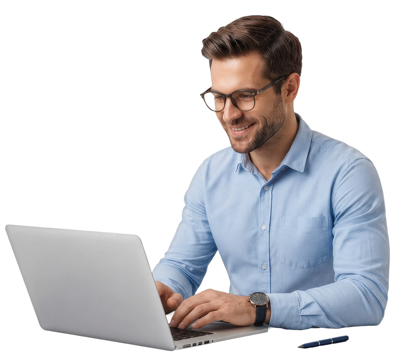Responsable CSE gérant les dotations sur son ordinateur